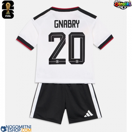 Otroški Nogometni dresi Nemčija Serge Gnabry #20 Domači SP 2026 Kratek Rokav (+ Kratke hlače)